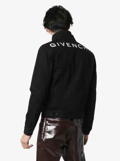 givenchy logo print denim jacket