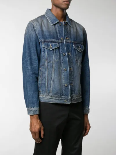 givenchy logo print denim jacket