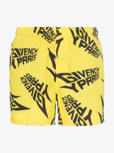 yellow givenchy shorts