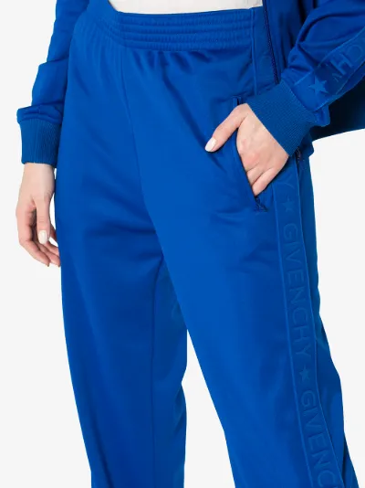 givenchy logo stripe track pants