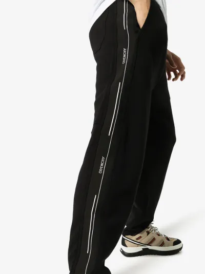 givenchy logo stripe track pants