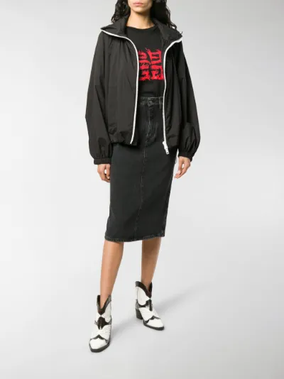 oversized bomber jacket with hood