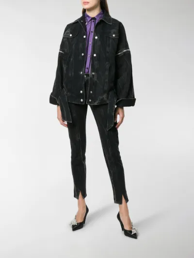 givenchy black jean jacket