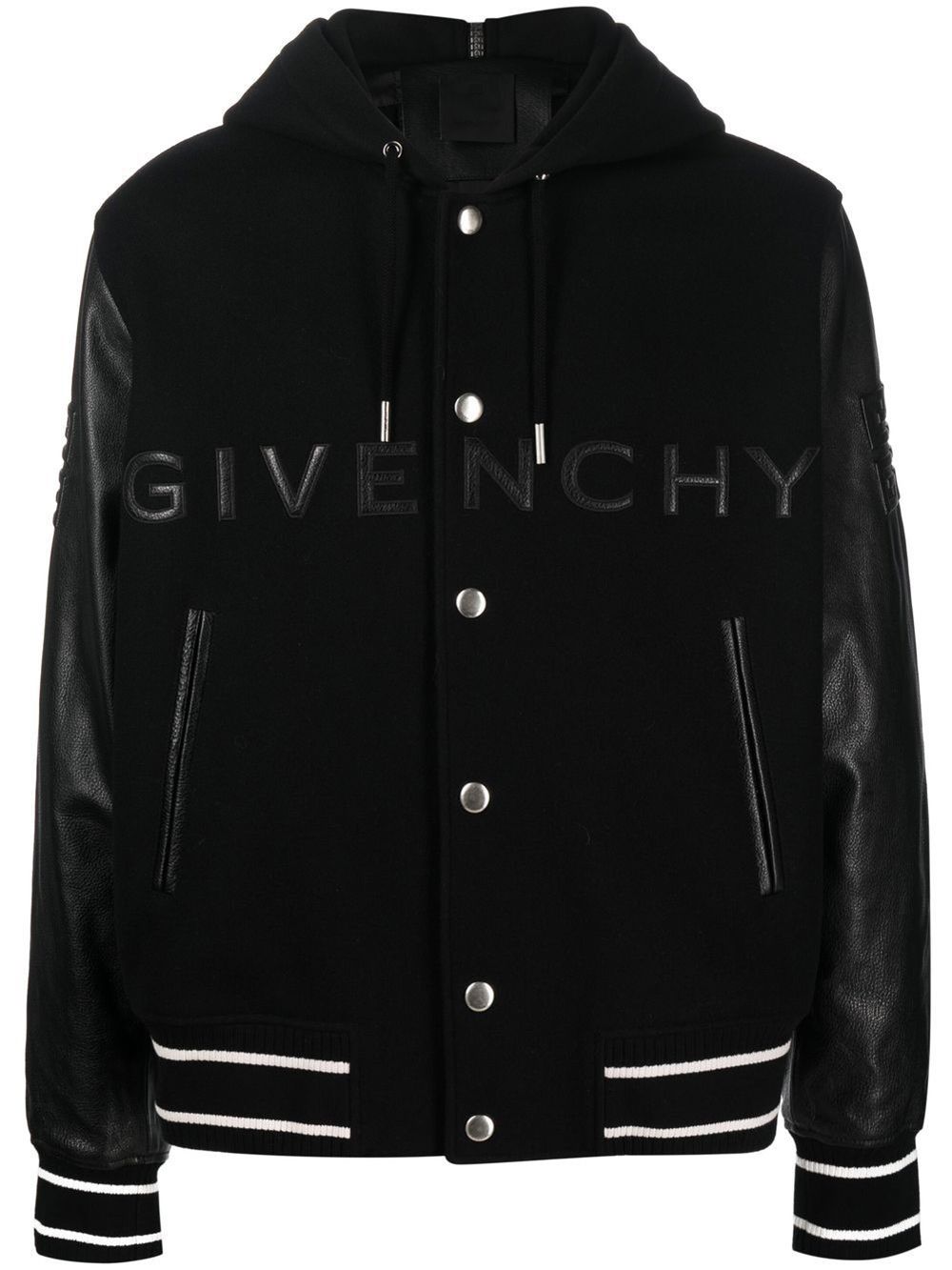 【極美品】GIVENCHY Hooded varsity jacket肩幅約50cm