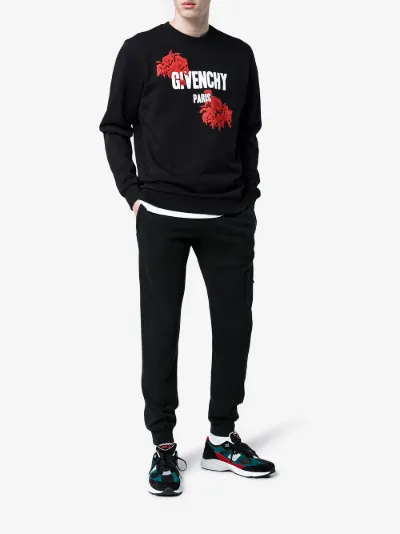 givenchy rose sweatshirt