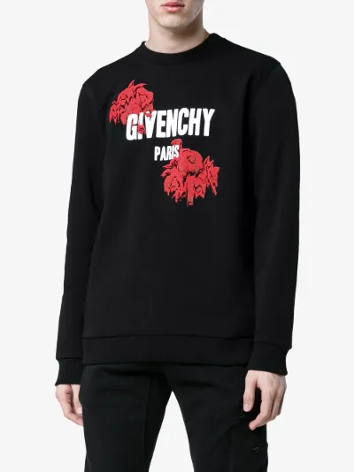 givenchy rose sweatshirt