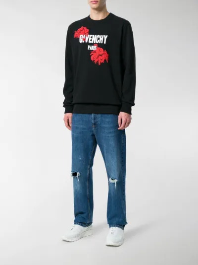 givenchy rose sweatshirt