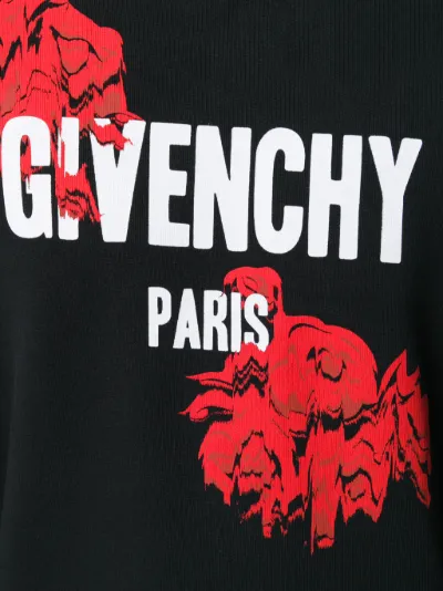 givenchy rose sweatshirt