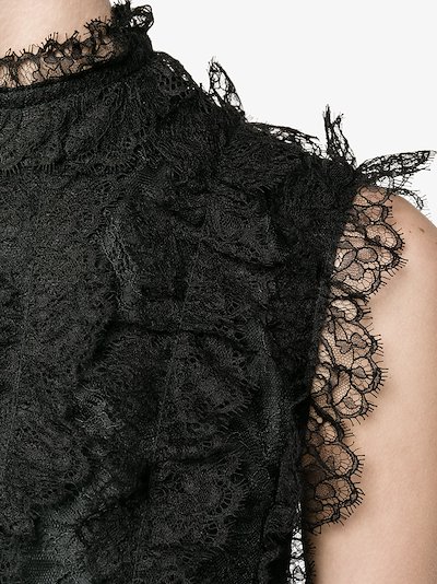 Givenchy Sleeveless Ruffled Lace Dress | Browns