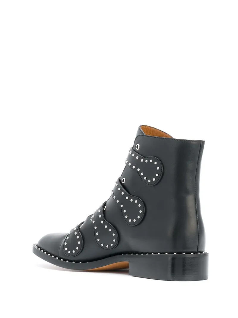 givenchy studded buckle boots