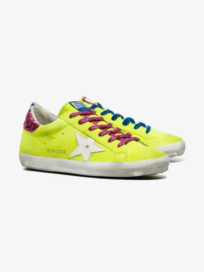 golden goose neon yellow