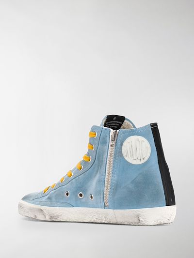 golden goose blue high tops