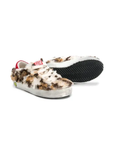 Kids' superstar outlet faux-leather sneakers