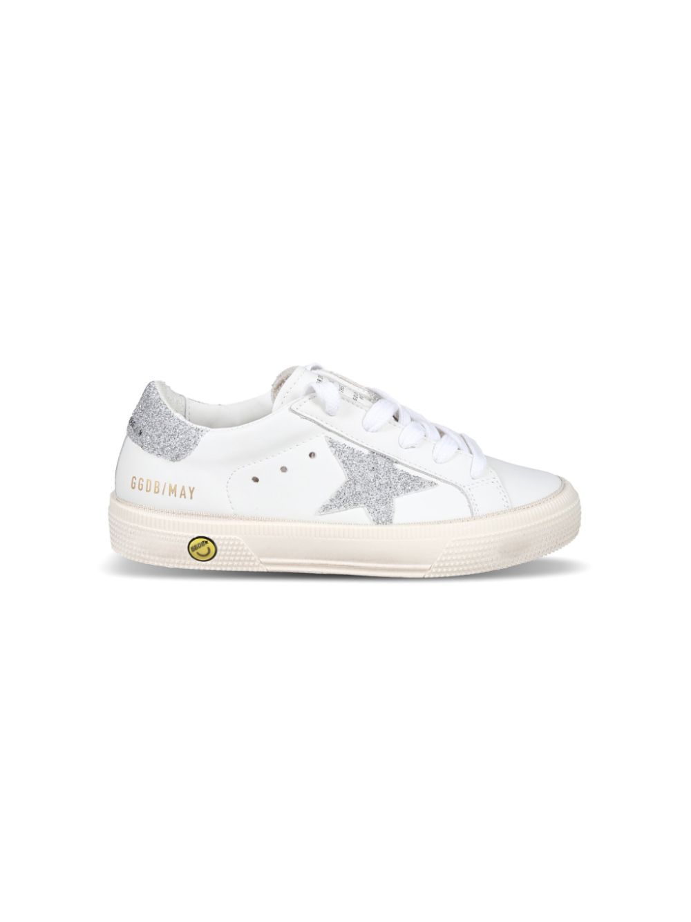 Golden Goose Kids May glitter detailing leather sneakers Eraldo KW