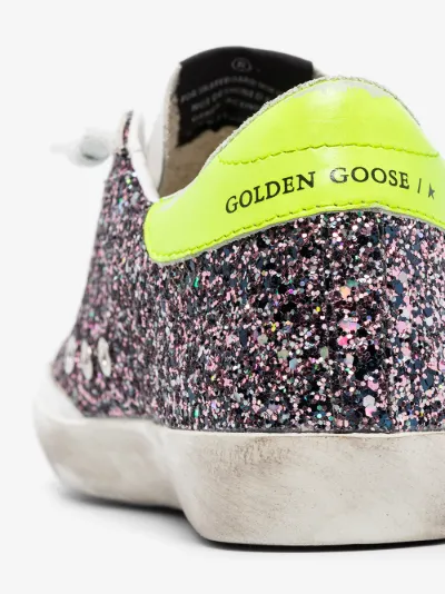 pink sparkly golden goose