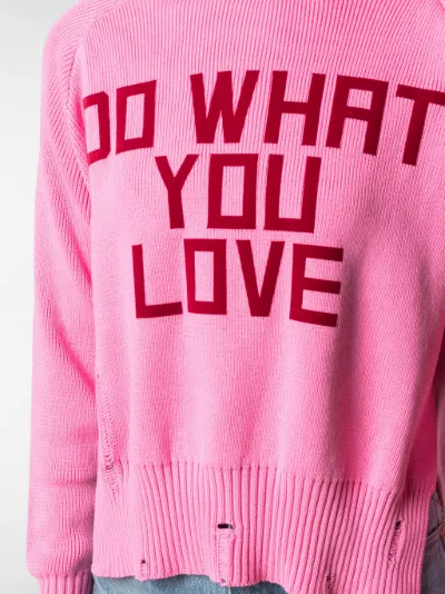 ripped crew neck sweater
