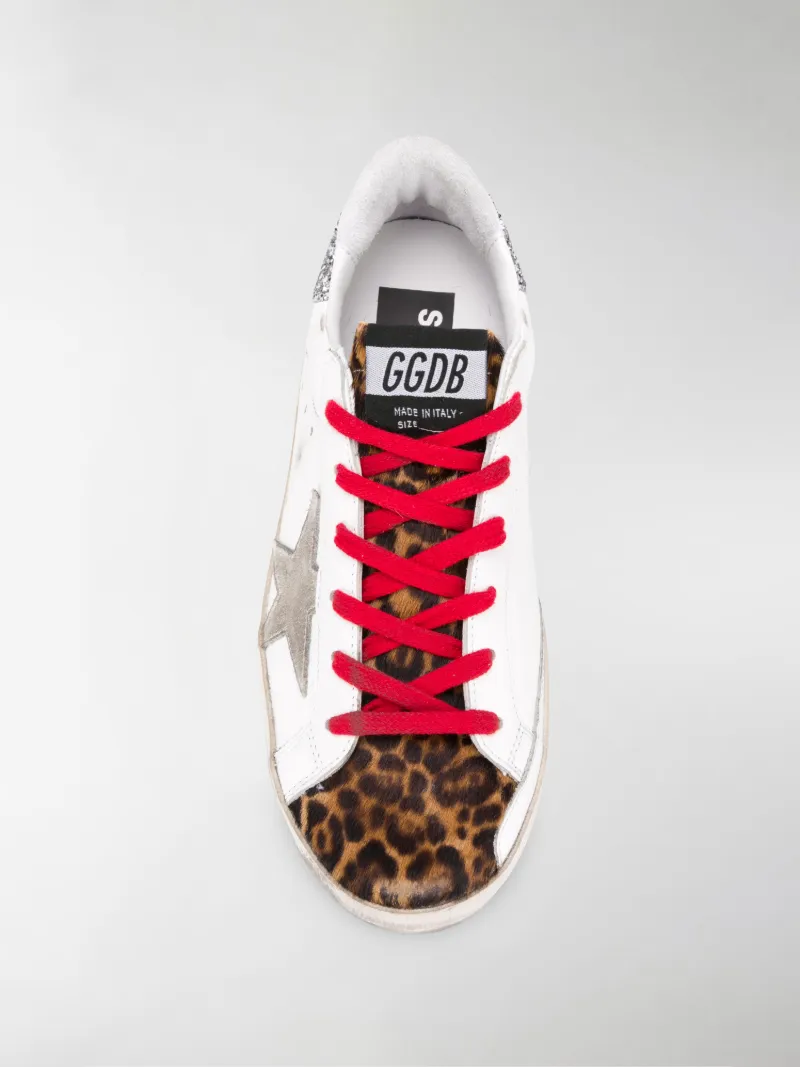 golden goose leopard print sneakers