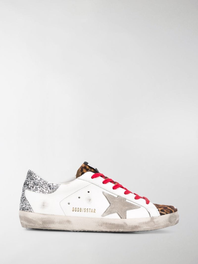 golden goose superstar leopard sneakers