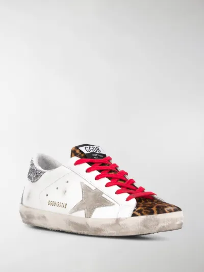 golden goose sneakers animal print