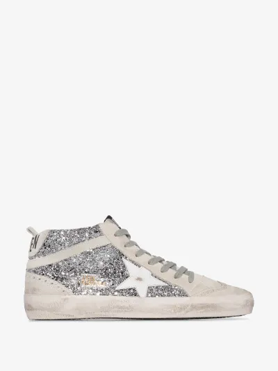 golden goose silver glitter star