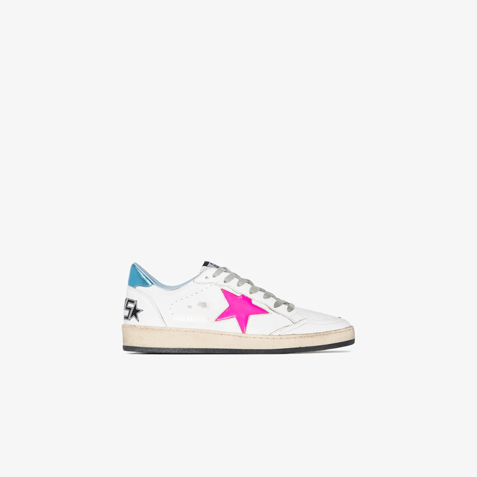golden goose sneakers pink star