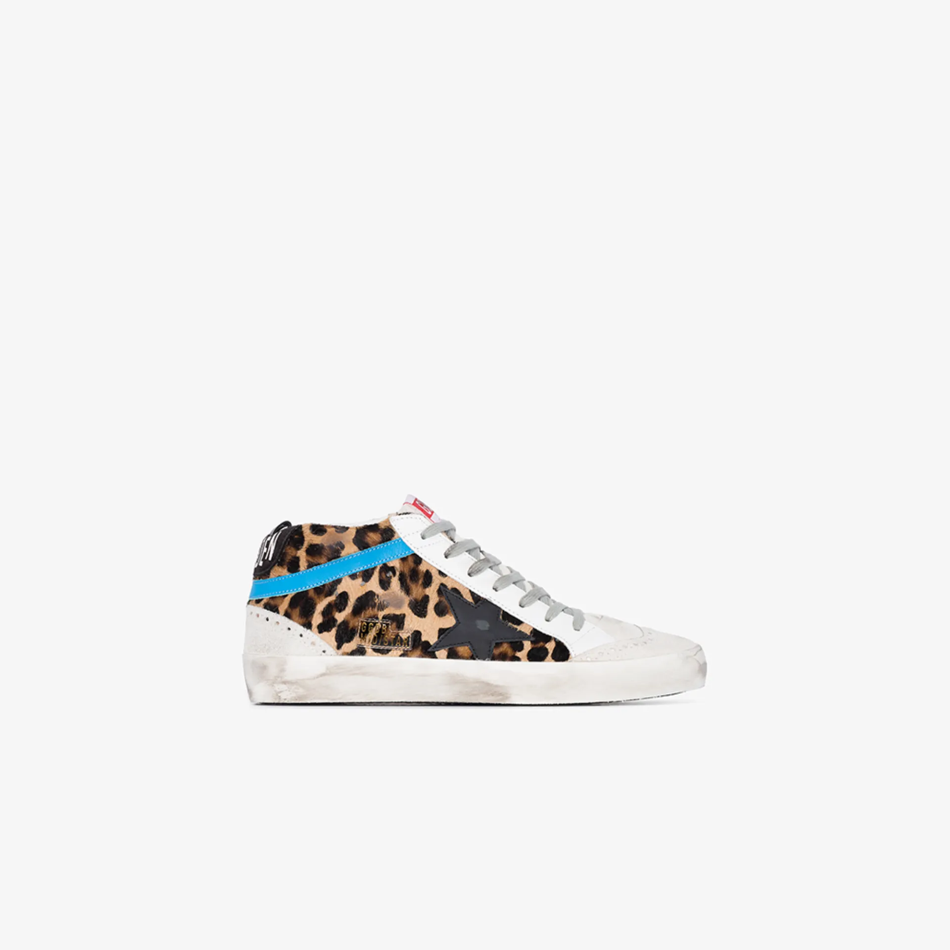 leopard pony hair sneakers