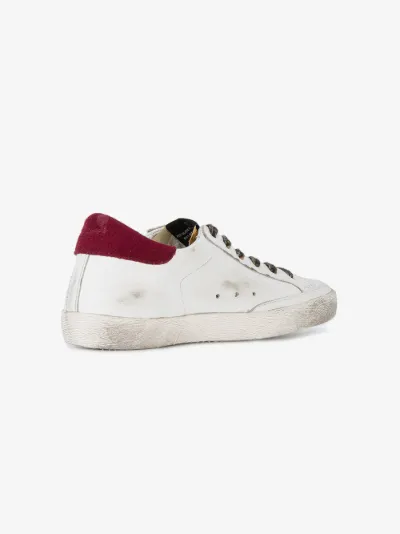 maroon golden goose