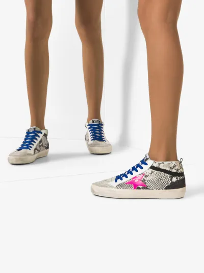 hot pink golden goose sneakers