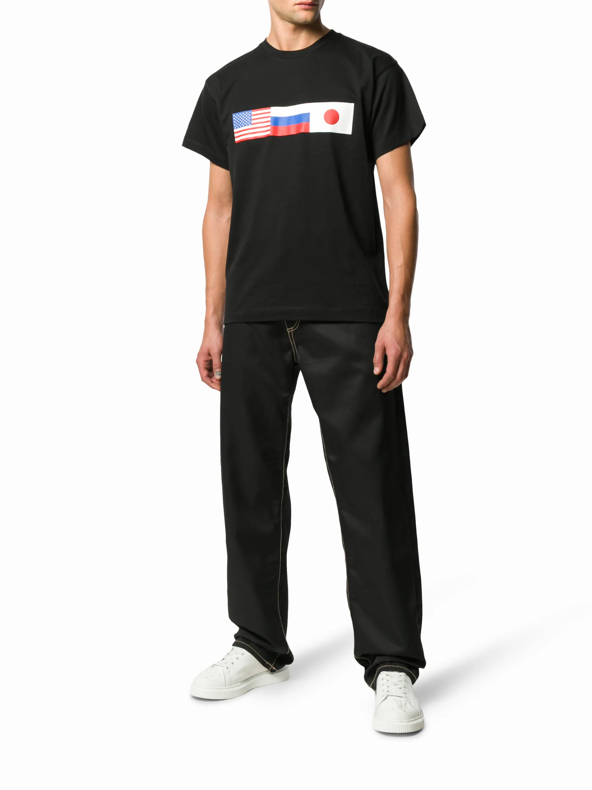 Gosha Rubchinskiy flag print T-shirt | Eraldo.com US Gosha Rubchinskiy flag print T-shirt | Eraldo.com US