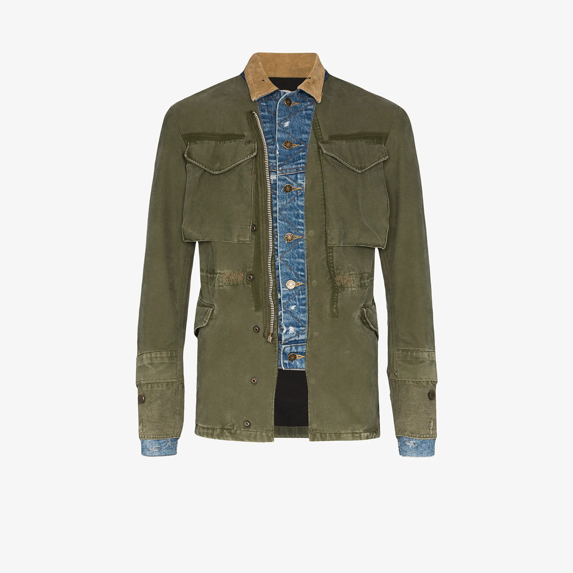 military trucker jacket
