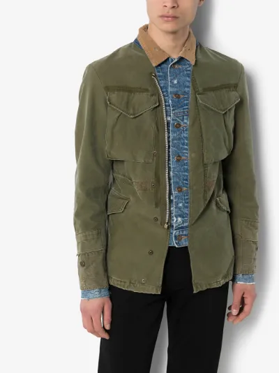military trucker jacket