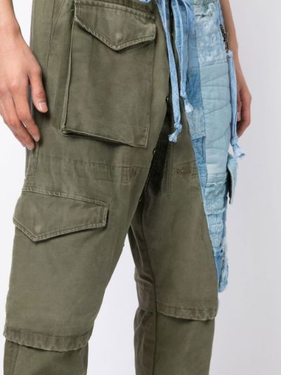 multi-pocket cargo trousers, Greg Lauren