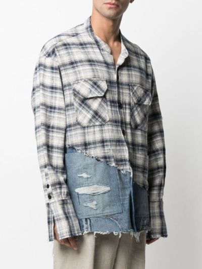 River panelled shirt | Greg Lauren | Eraldo.com