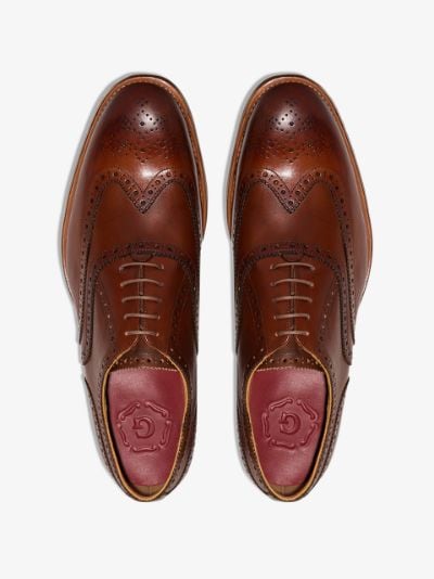 Grenson Brown Dylan hand painted 