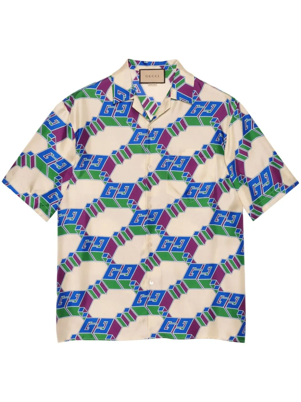 gucci gg print shirt