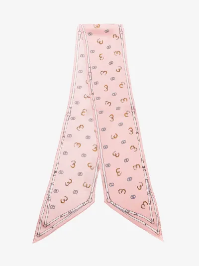 pink gucci silk scarf