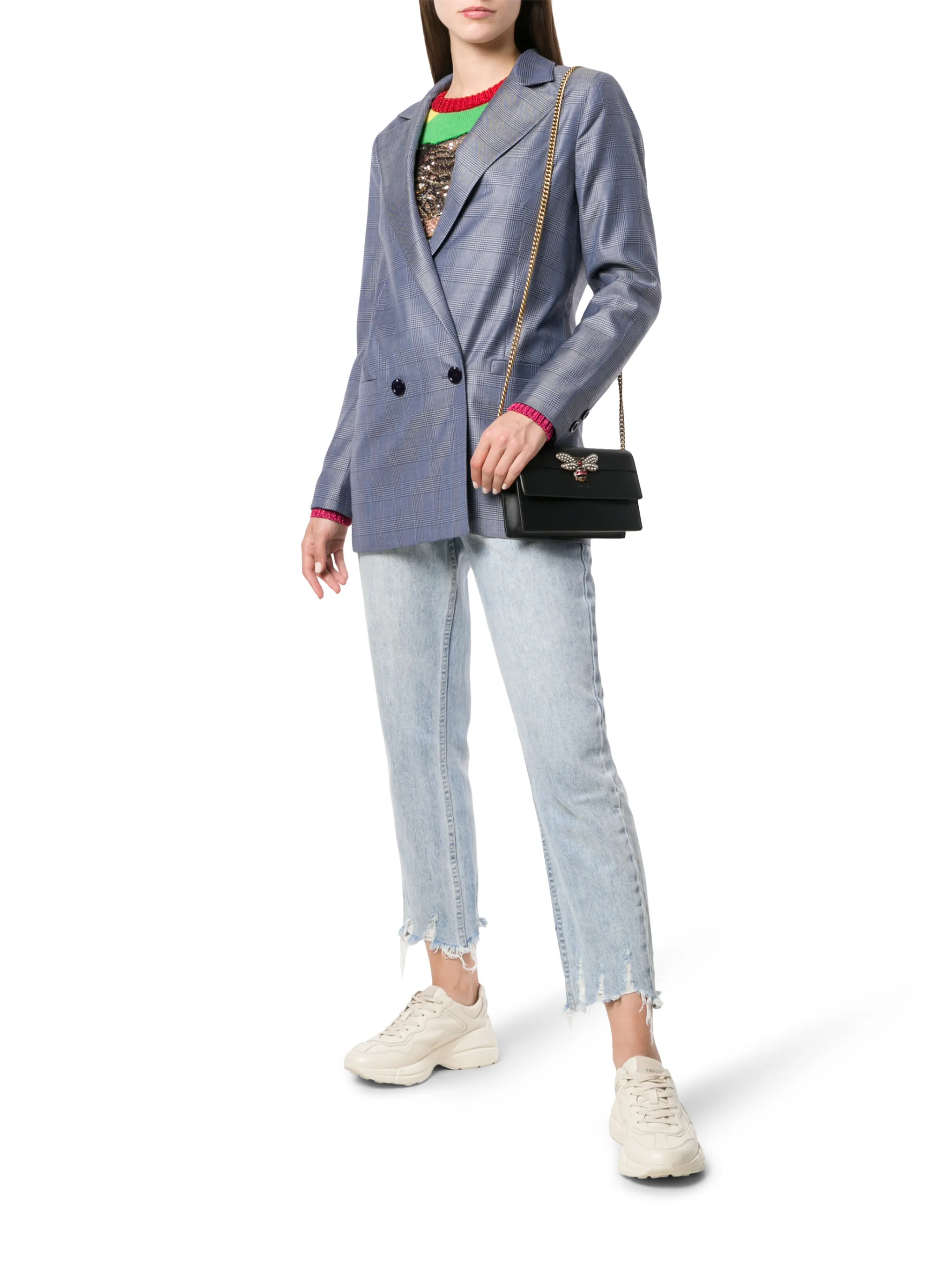 bee embellished shoulder bag Gucci