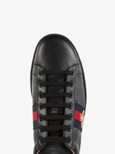 gucci black ace bee sneakers