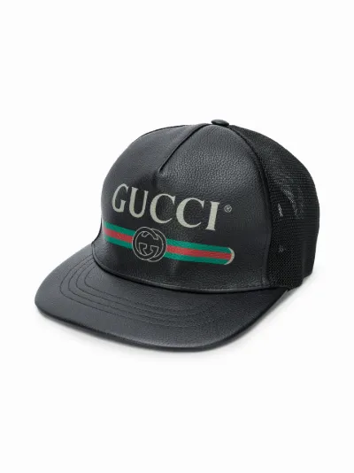 gucci hat leather