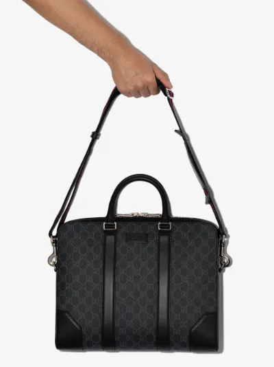 black canvas briefcase