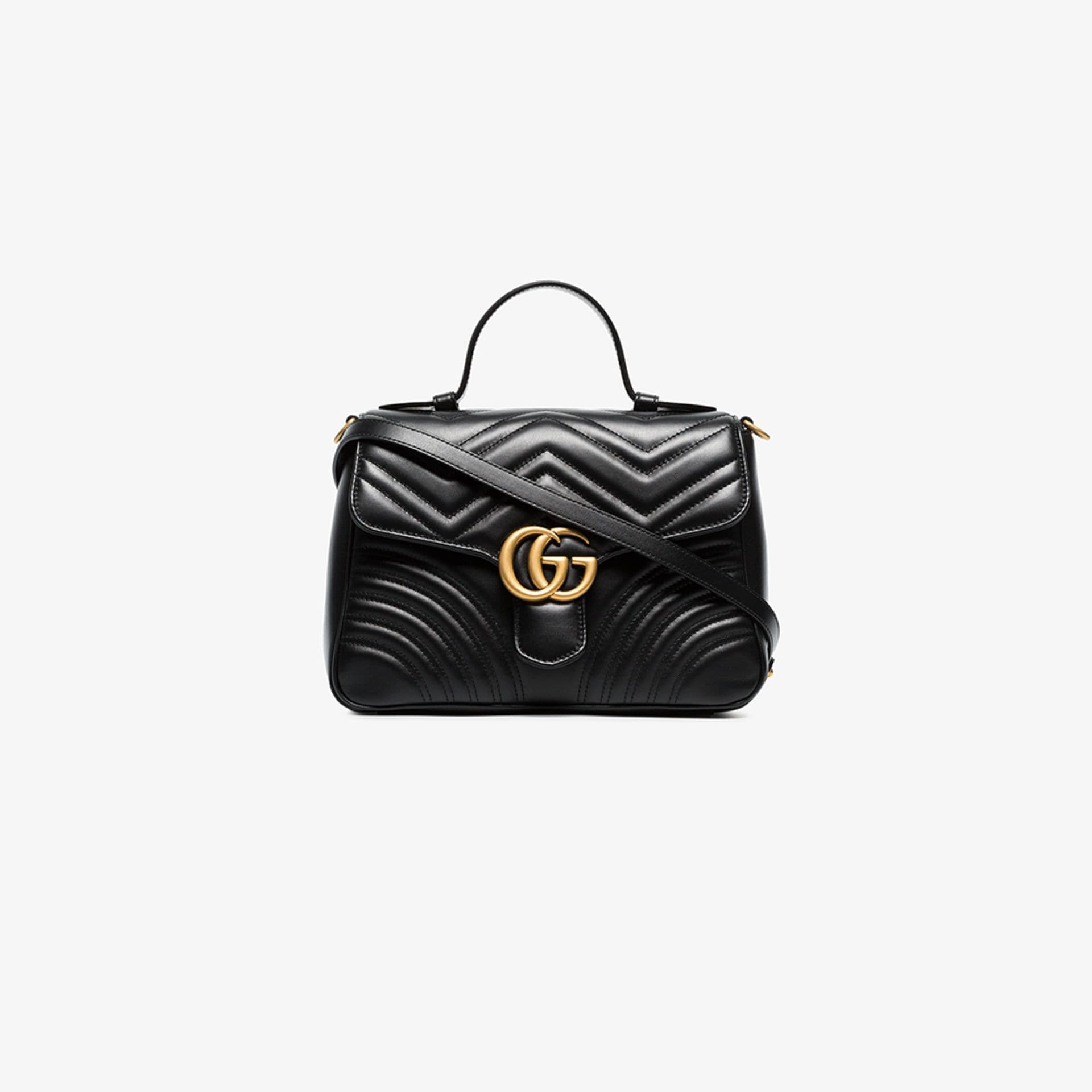 gucci black gg marmont bag