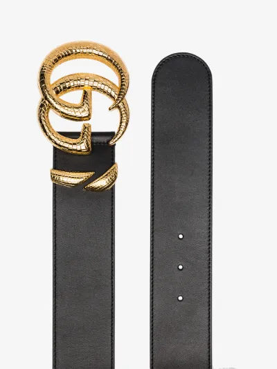 gucci marmont snake belt