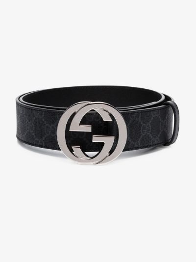 gucci gg supreme belt black