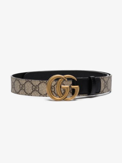 gucci gg supreme belt black