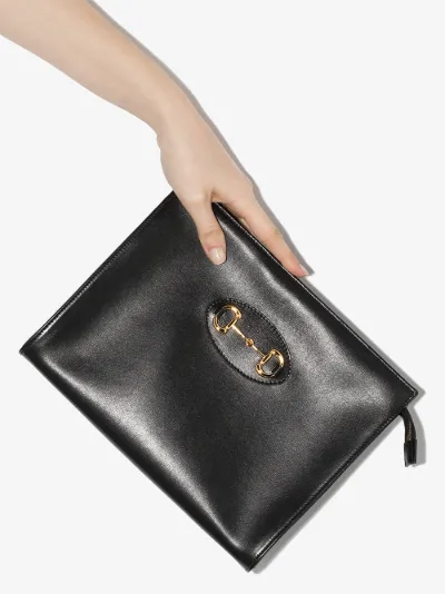 gucci leather pouch