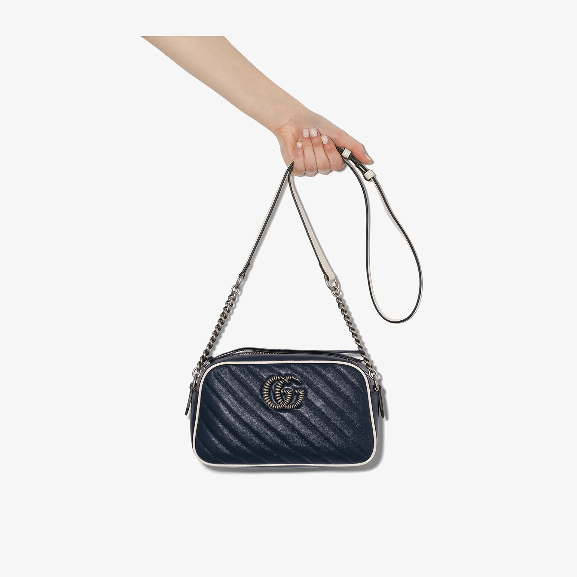 gucci leather camera bag