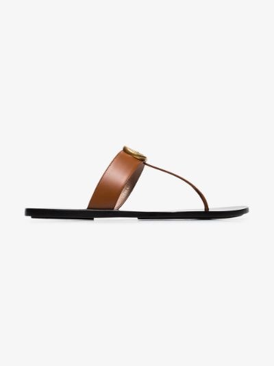 gucci leather flip flops