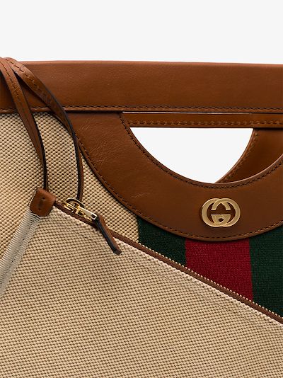 vintage canvas shoulder bag gucci