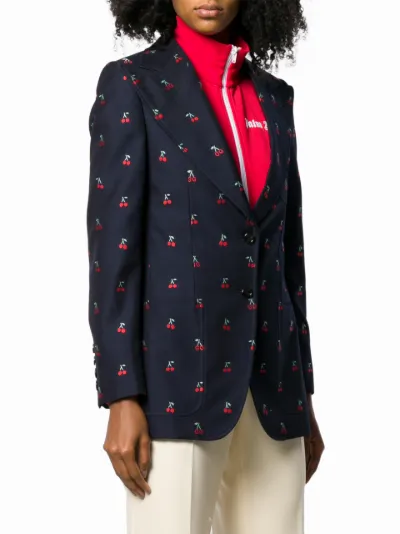 Gucci Cherry fil coupe wool jacket Eraldo FR