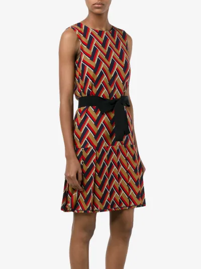 Gucci Brown Pleated Cocktail Dress